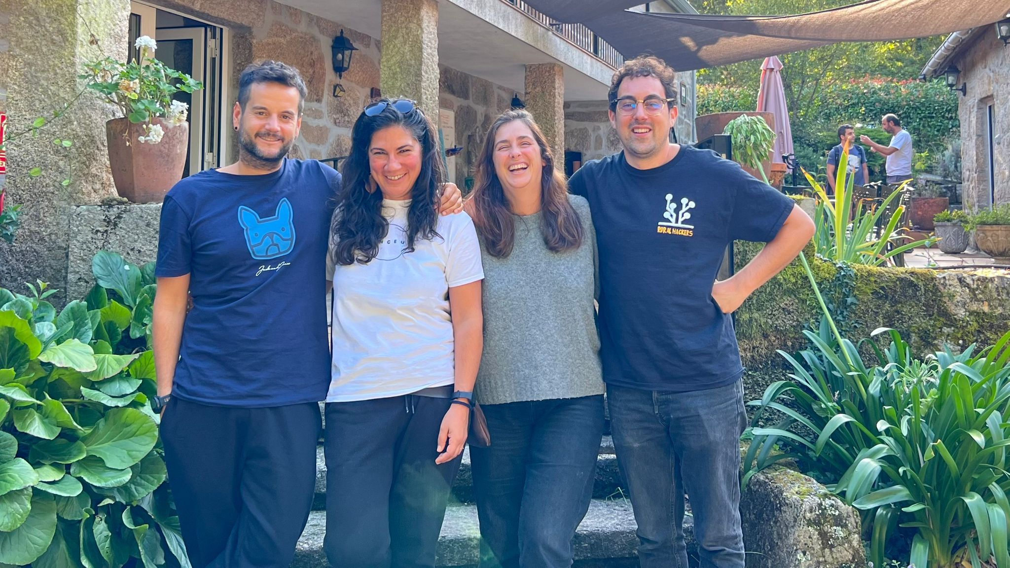 Equipo de Rural Hackers: África, Agus, Noe y Nacho